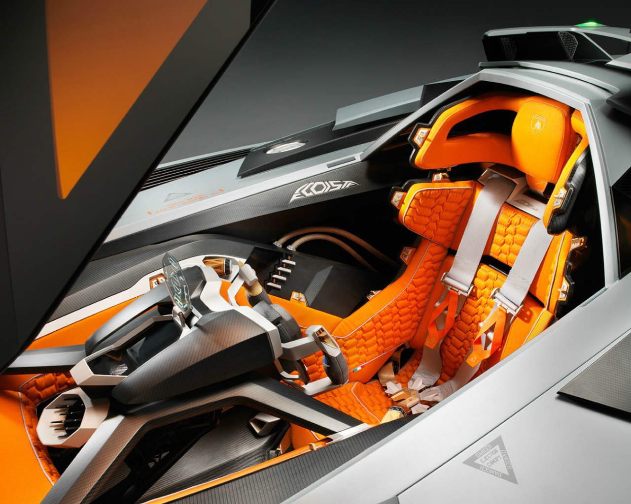 Водительское сиденье в  Lamborghini Egoista