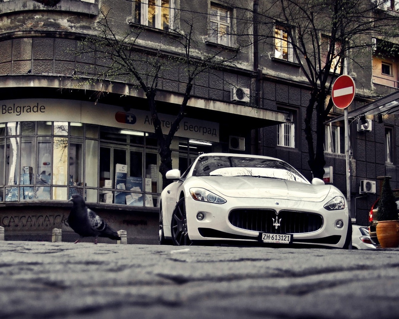 Maserati на улице в Белграде
