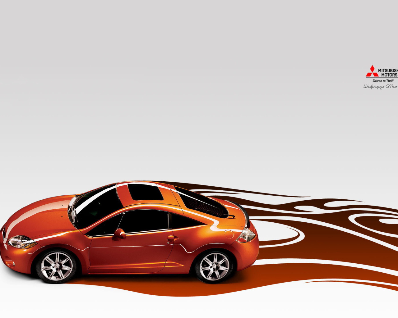 Оранжевый митсубиси