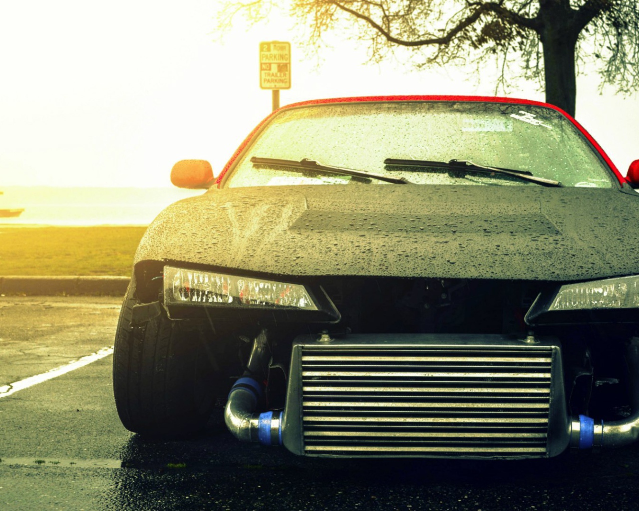 Черный Nissan Silvia S14