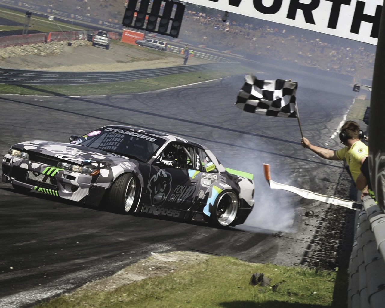 Финиш гоночного Nissan S13