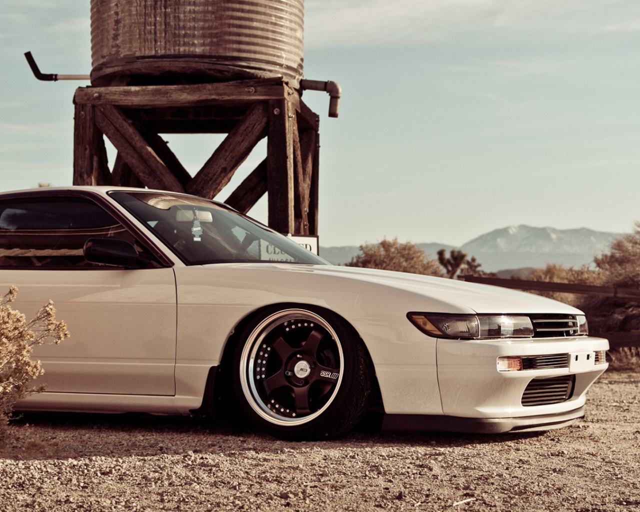 Ниссан на ферме