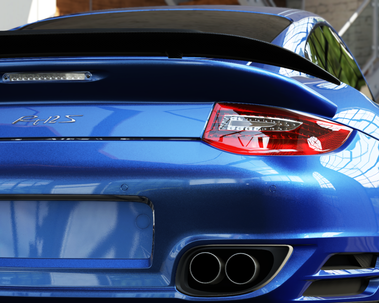 Голубой Порше РУФ 12