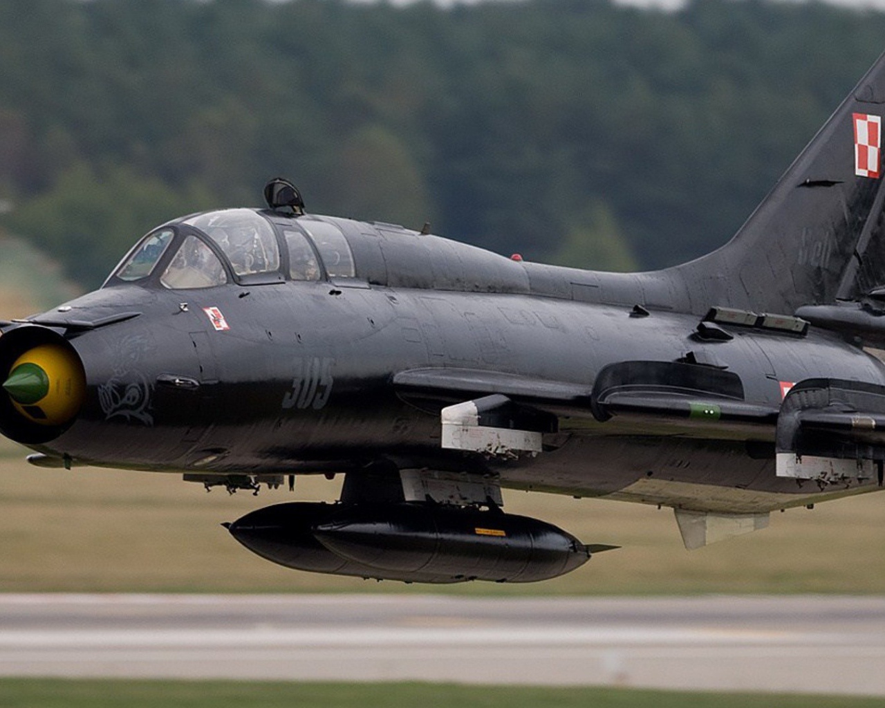 Черный самолет в Польских ВВС