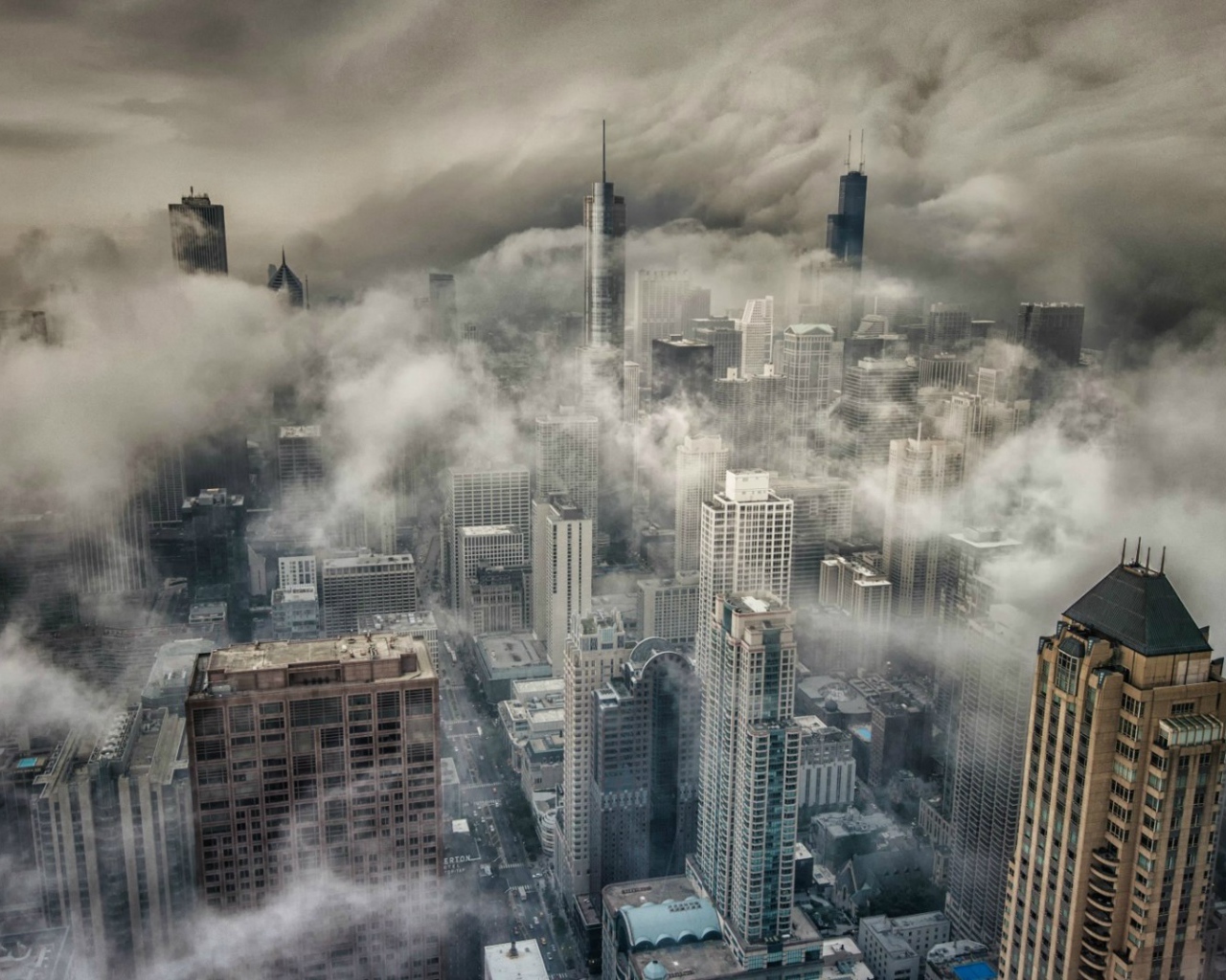 Чикаго в густом тумане