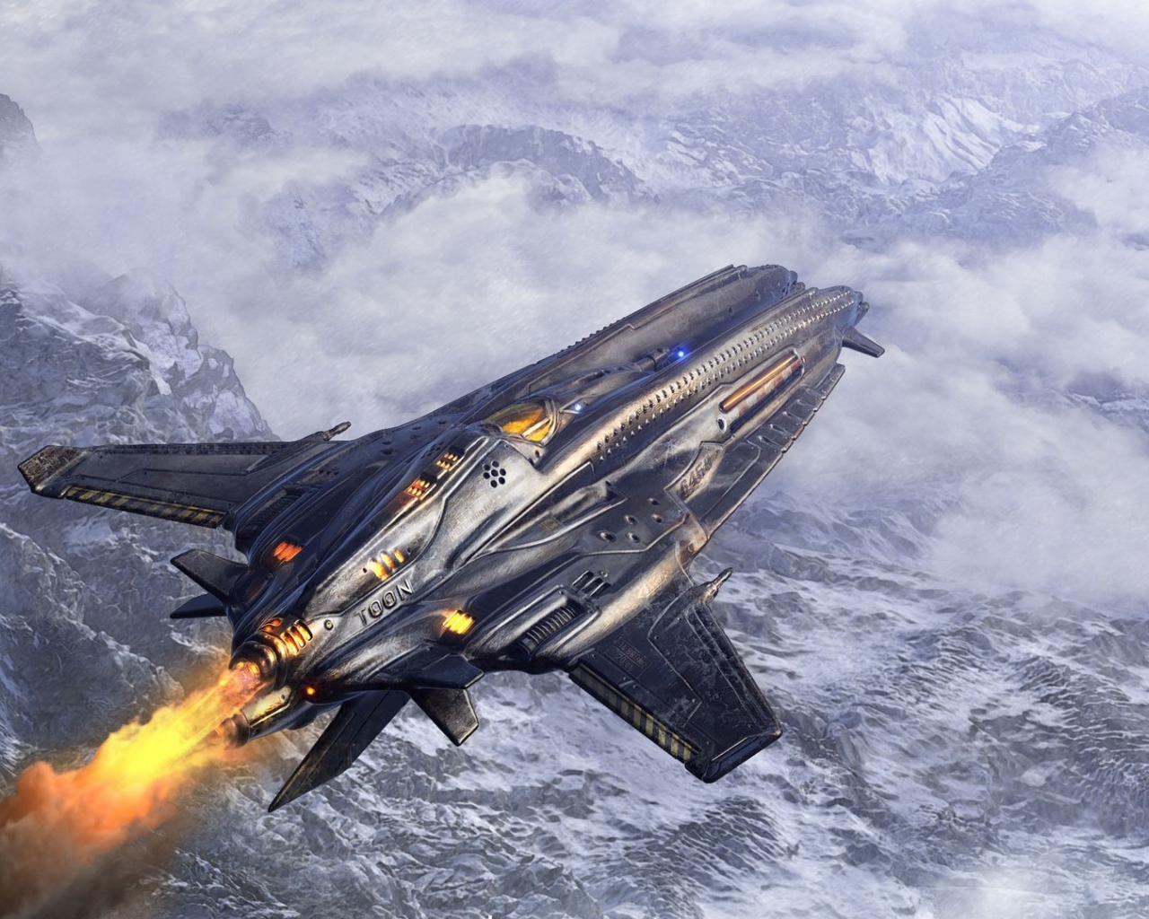 Фантастический военный самолет