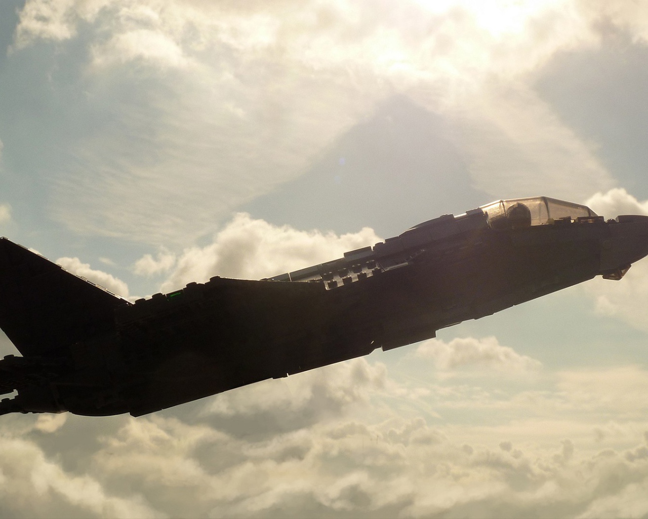 Реактивный самолет из ЛЕГО