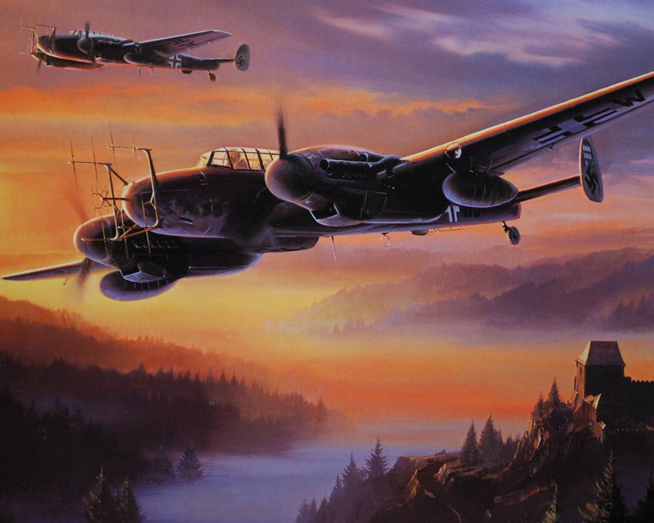 Военные самолеты Мессершмитт 110