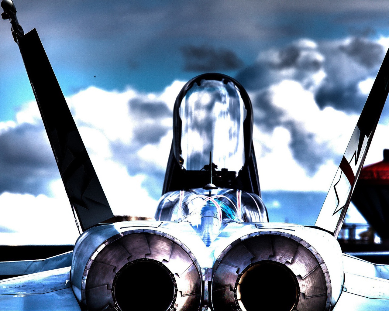 Сопла самолета McDonnell Douglas CF-18 Hornet