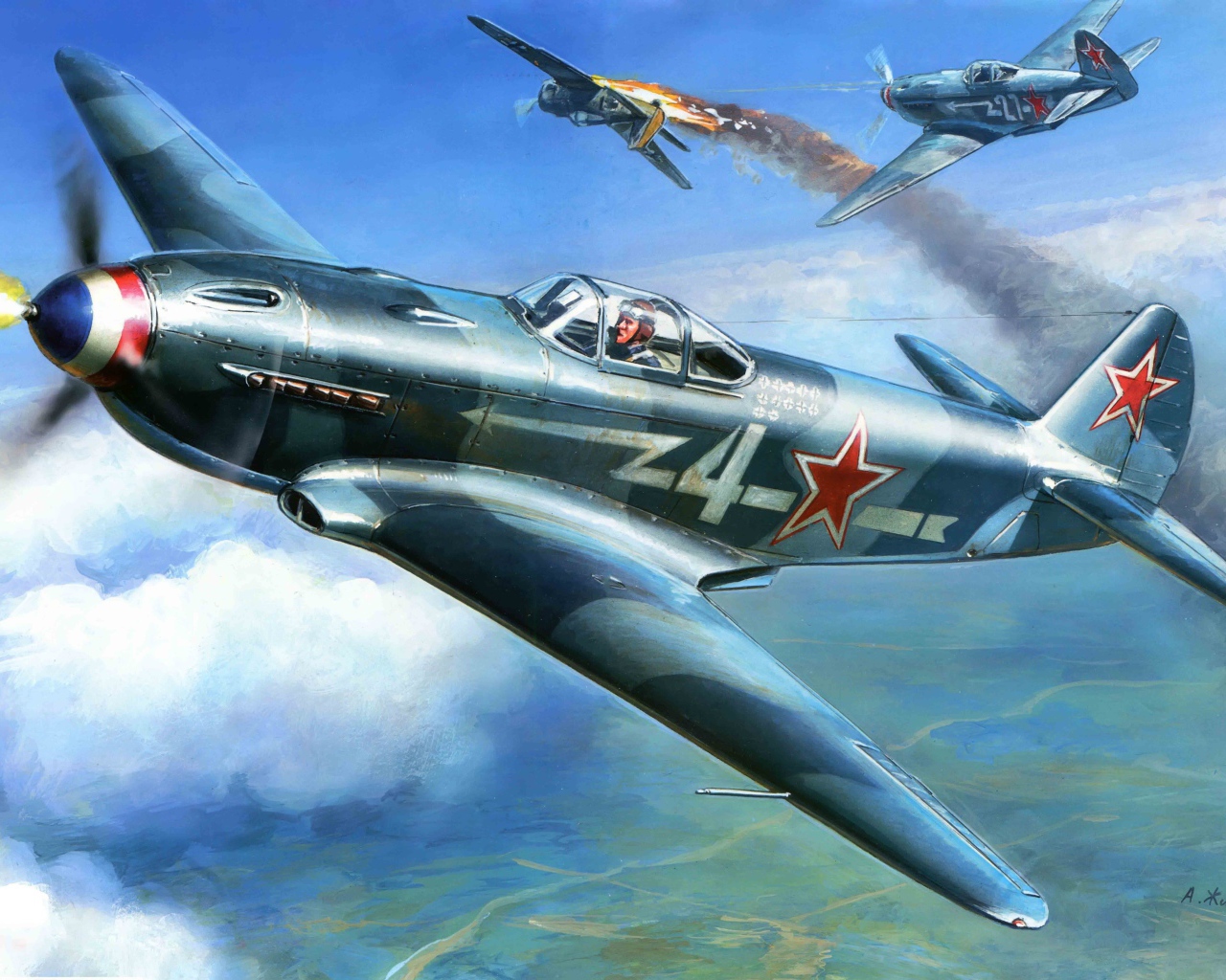 Русский самолет Як-3