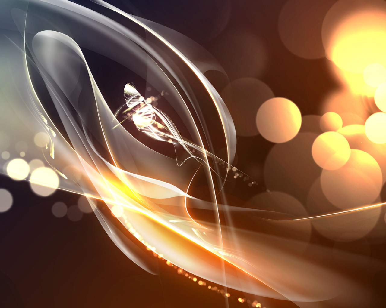 Абстрактный рисунок с кругами