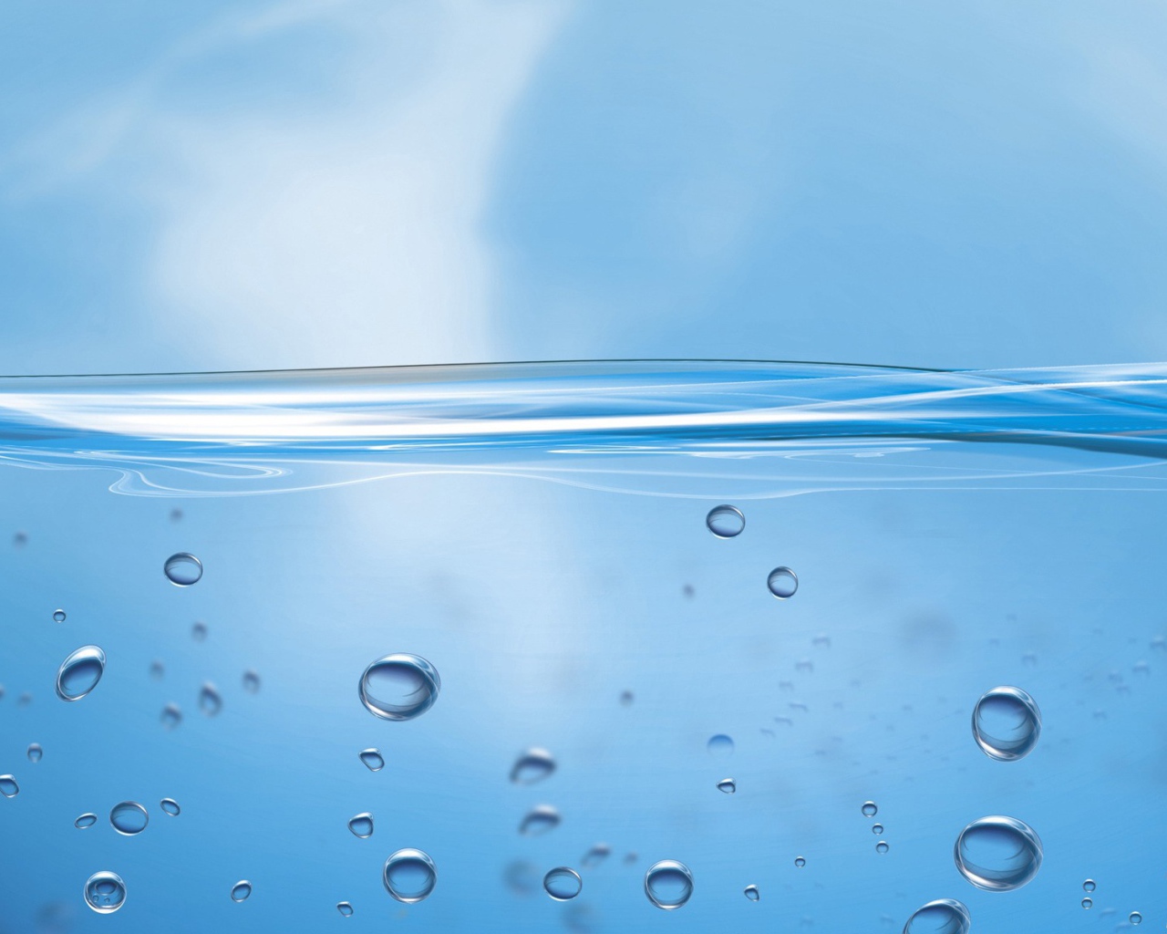 Пузырьки воздуха поднимаются на поверхность