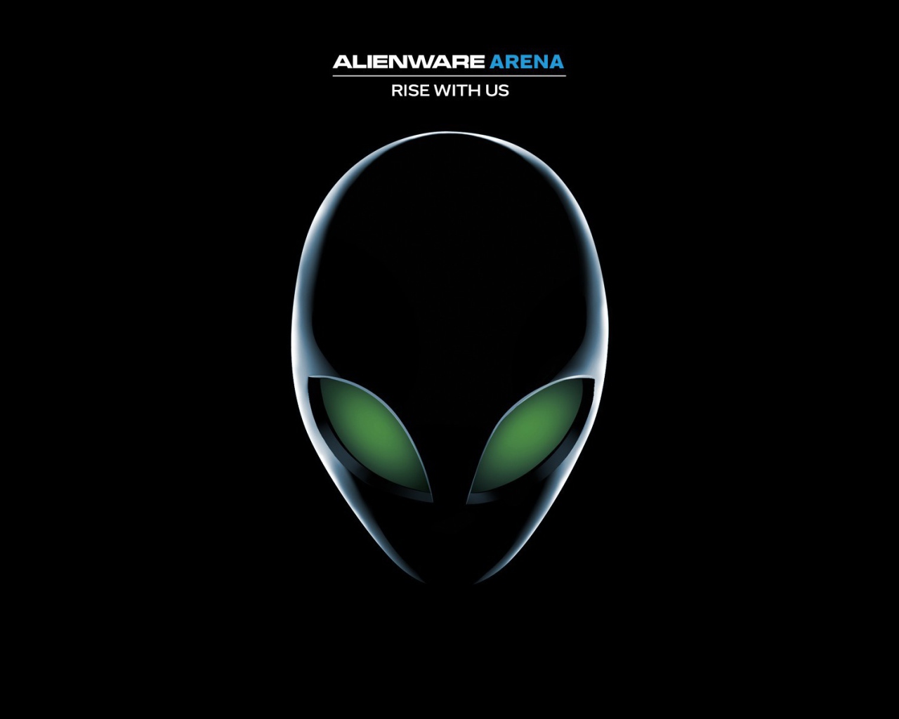 Инопланетянин с зелеными глазами, черный фон