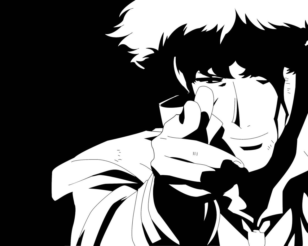 Аниме Ковбой Бибоп, черный фон