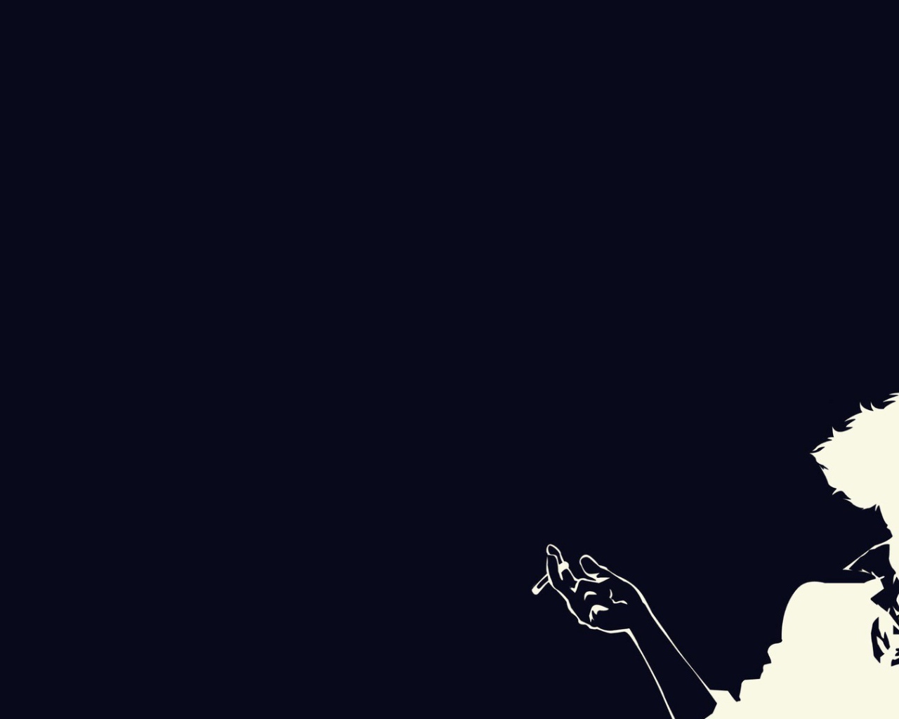 Аниме Ковбой Бибоп, синий фон