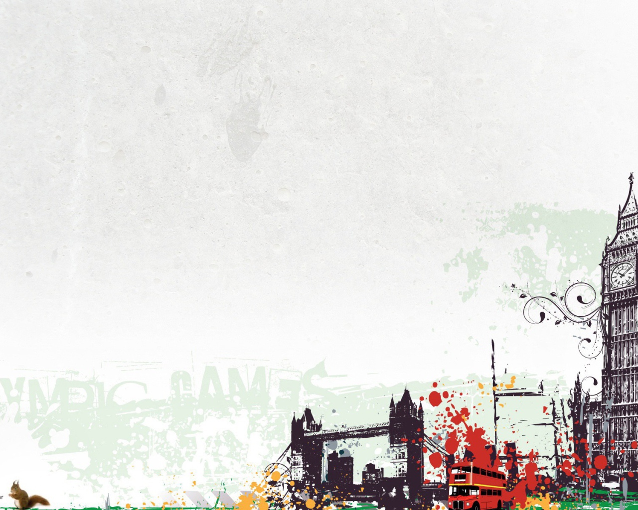 Арт Лондон, серый фон