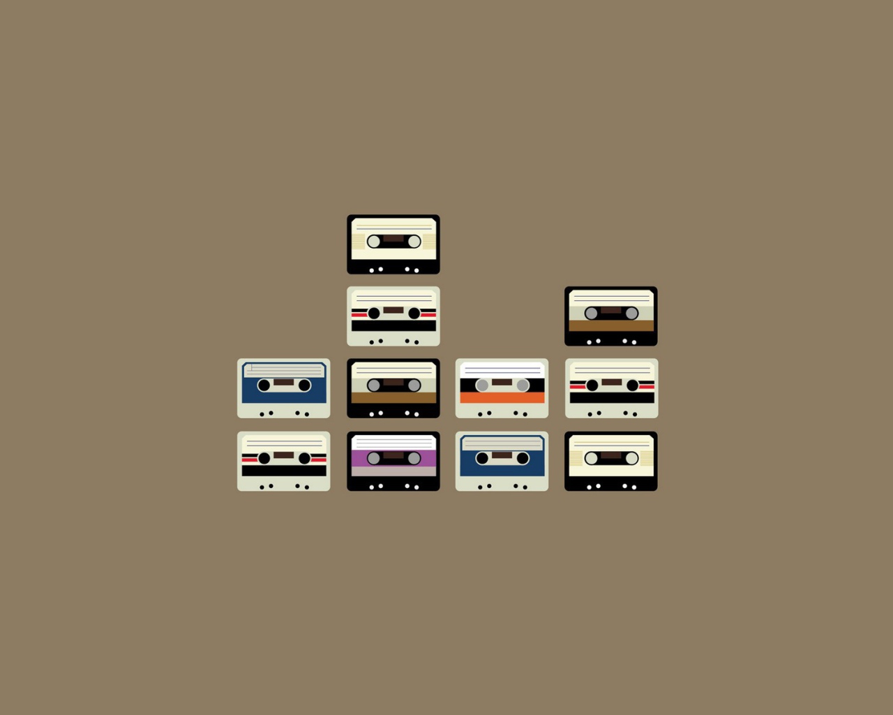 Аудио спектр из аудиокассет