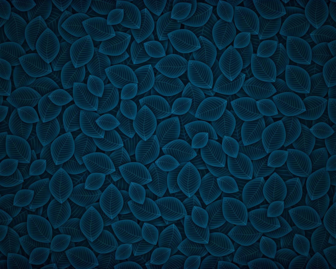 Фон из синих листьев