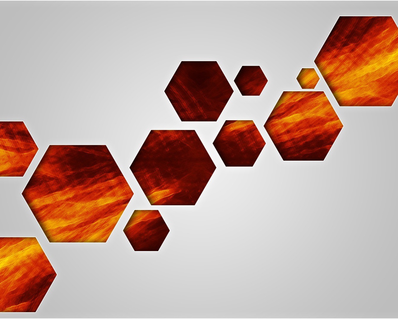Фон из оранжевых шестиугольников