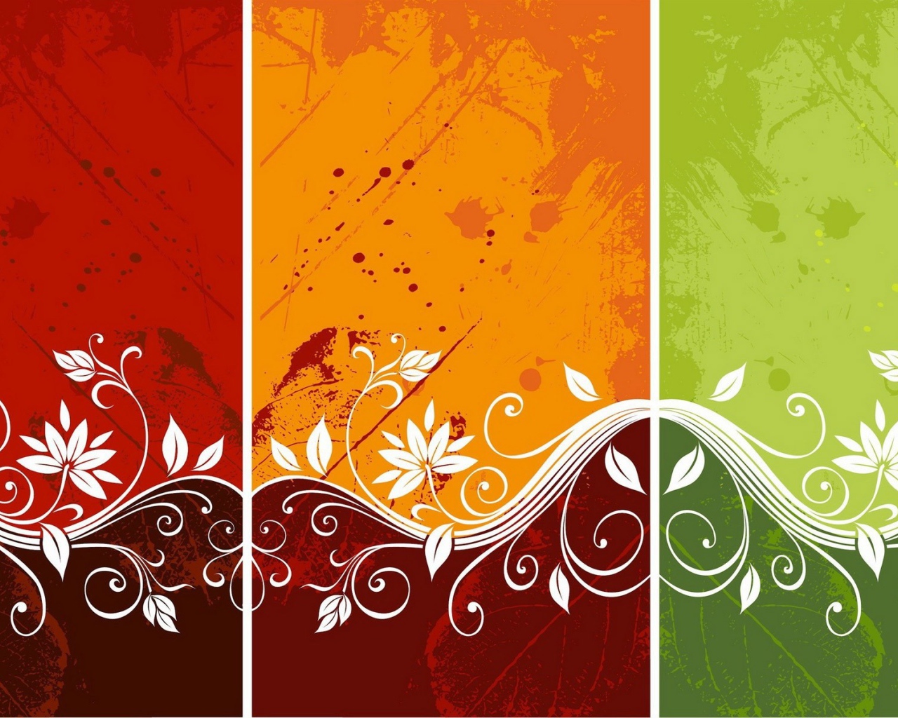 Фон с орнаментом из цветов