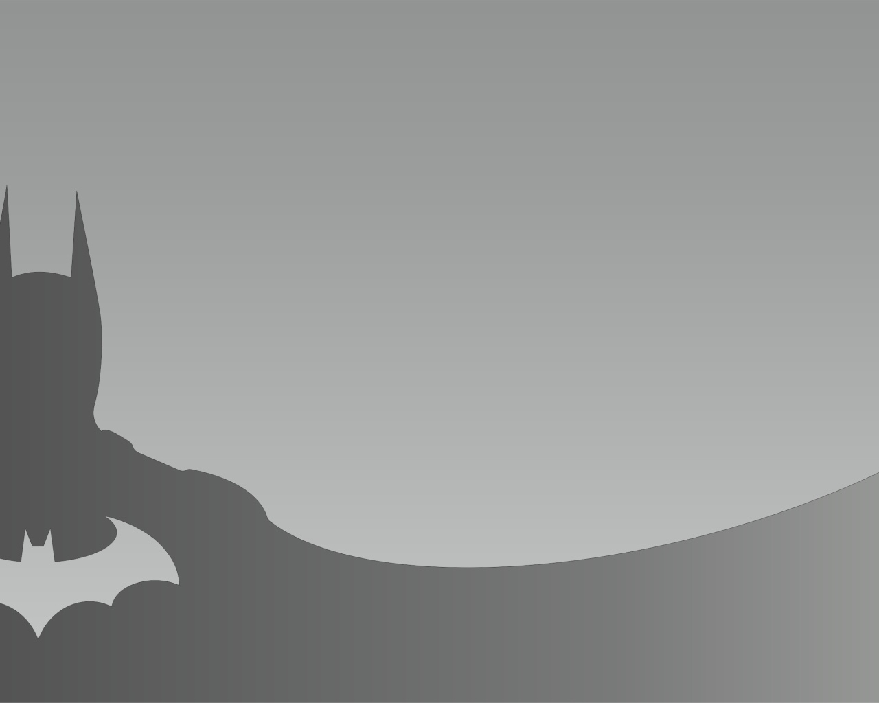 Летучая мышь и Бетман, серый фон
