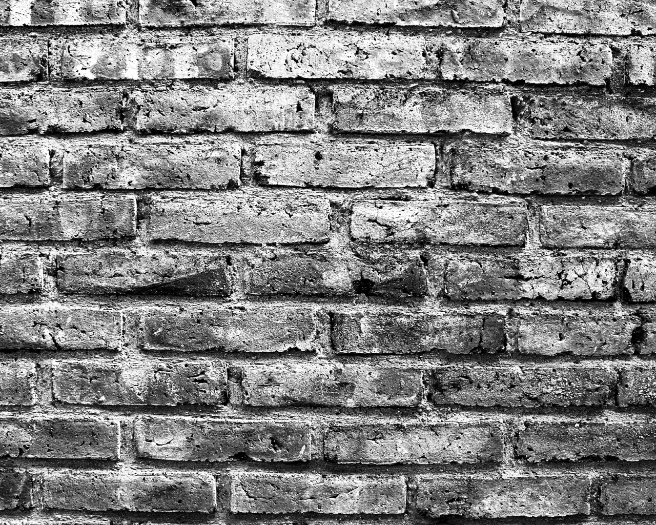 Черно белое фото кирпичной кладки