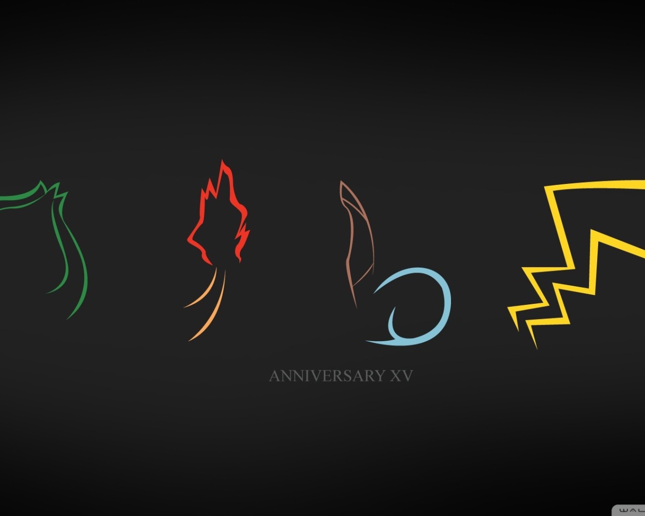 Черный фон Anniversary XV