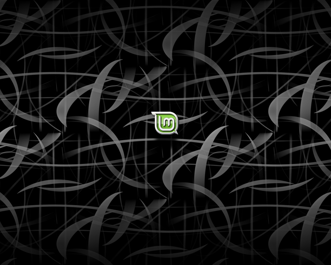 Черный фон Linux Mint