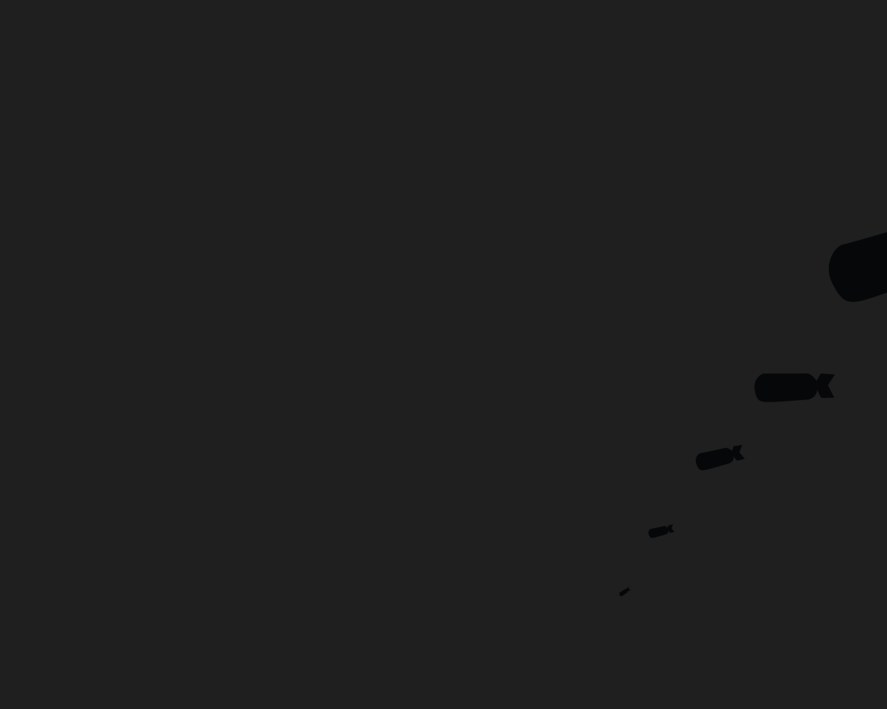 Черные бомбы, темно серый фон