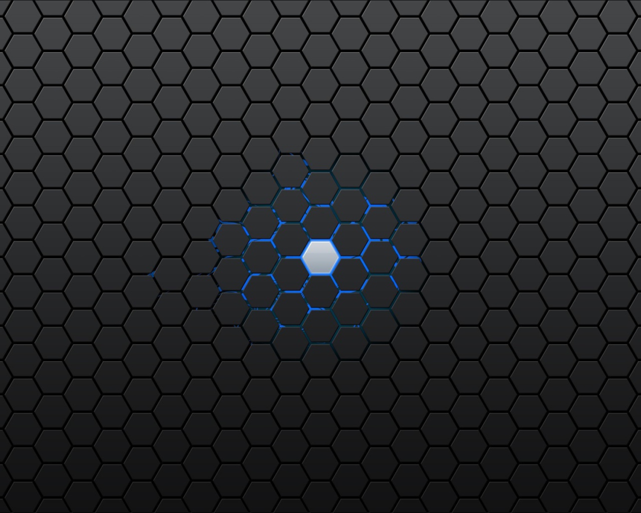 Голубая ячейка в черной структуре