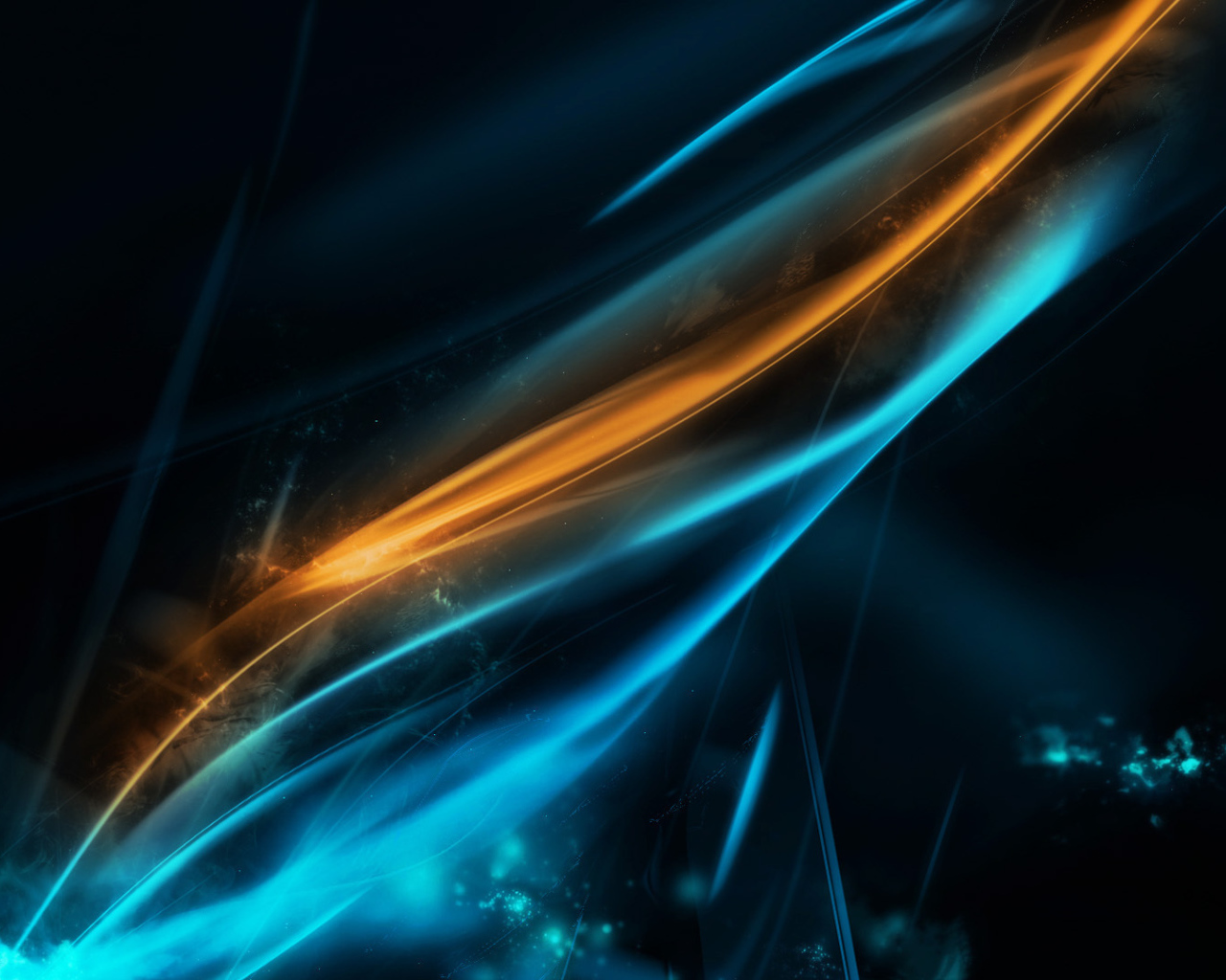 Синий и оранжевый свет