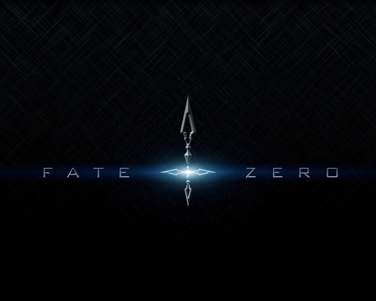 Голубые буквы, аниме Fate-Zero