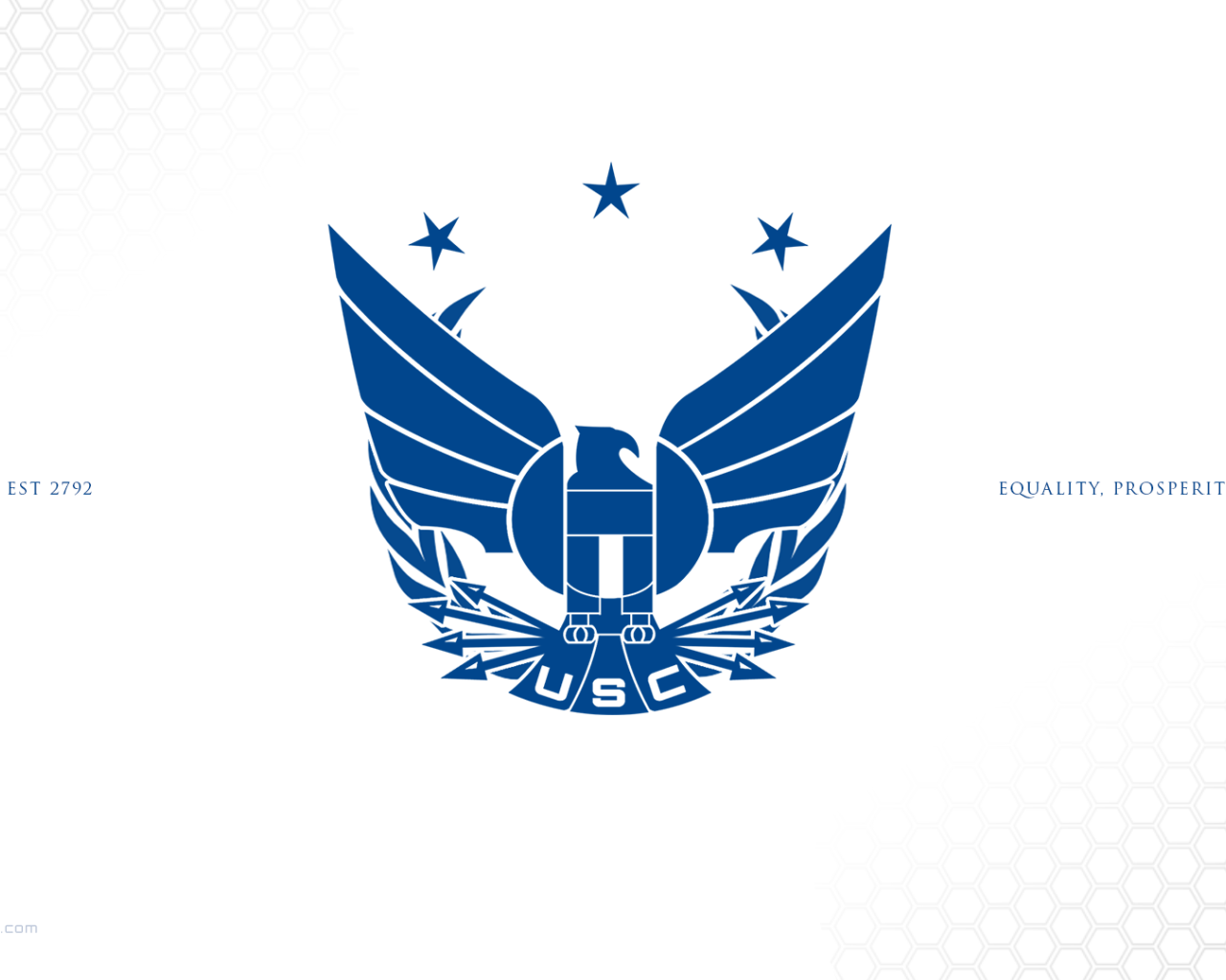 Голубой логотип Объединенной Космической Федерации