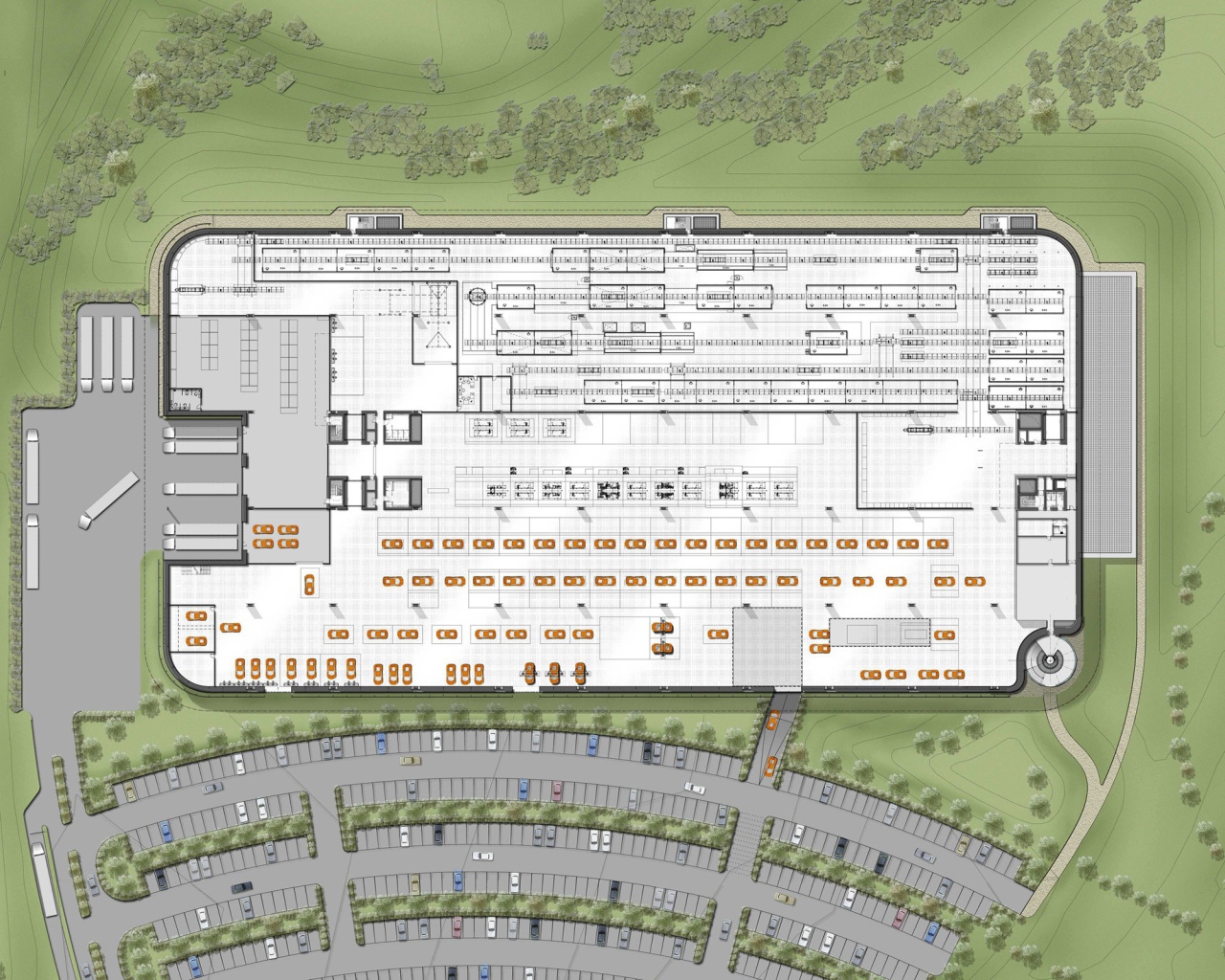 Рабочий чертеж фабрики