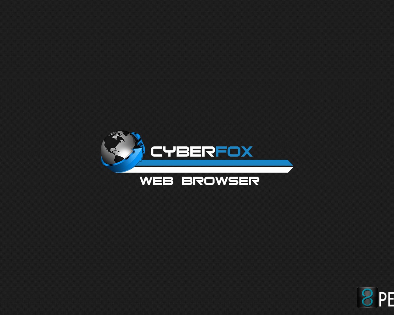 Браузер Cyberfox, голубой на сером фоне
