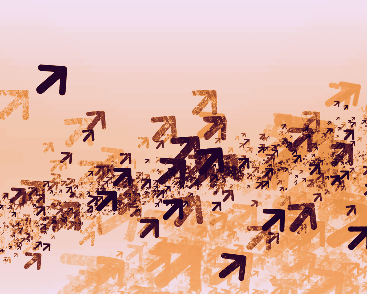 Облако стрелок указывает вверх