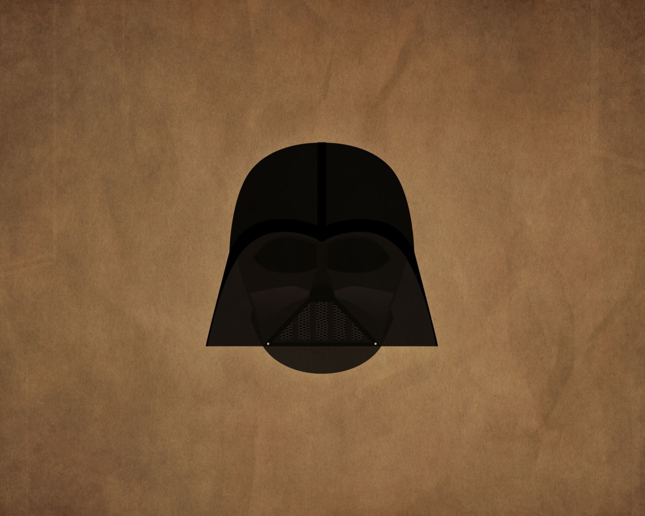 Маска Дарта Вейдера, коричневый фон