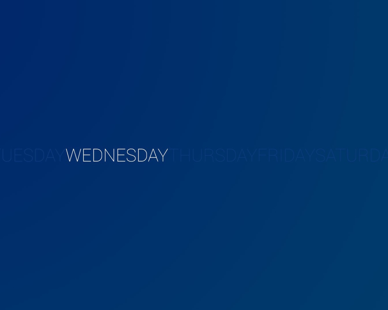 День недели среда