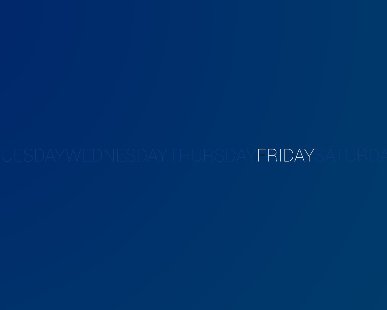 День недели пятница