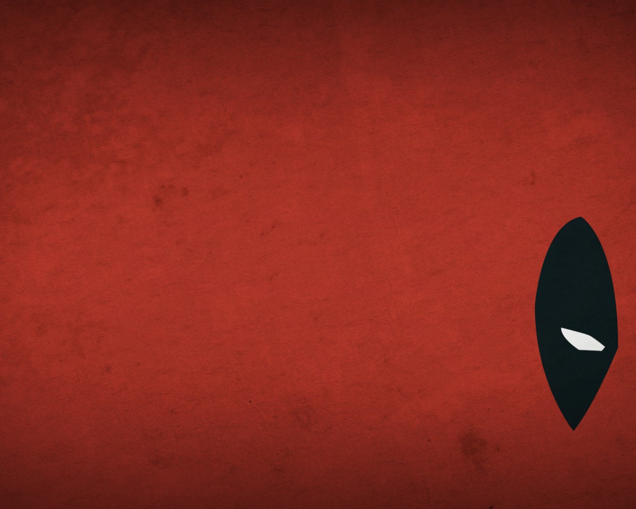 Глаза Дэдпула, красный фон