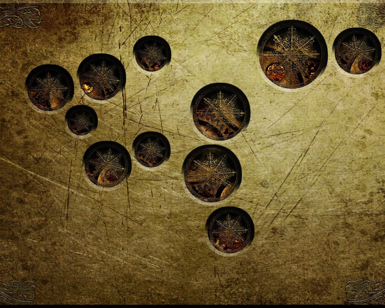 Декоративная плита из металла