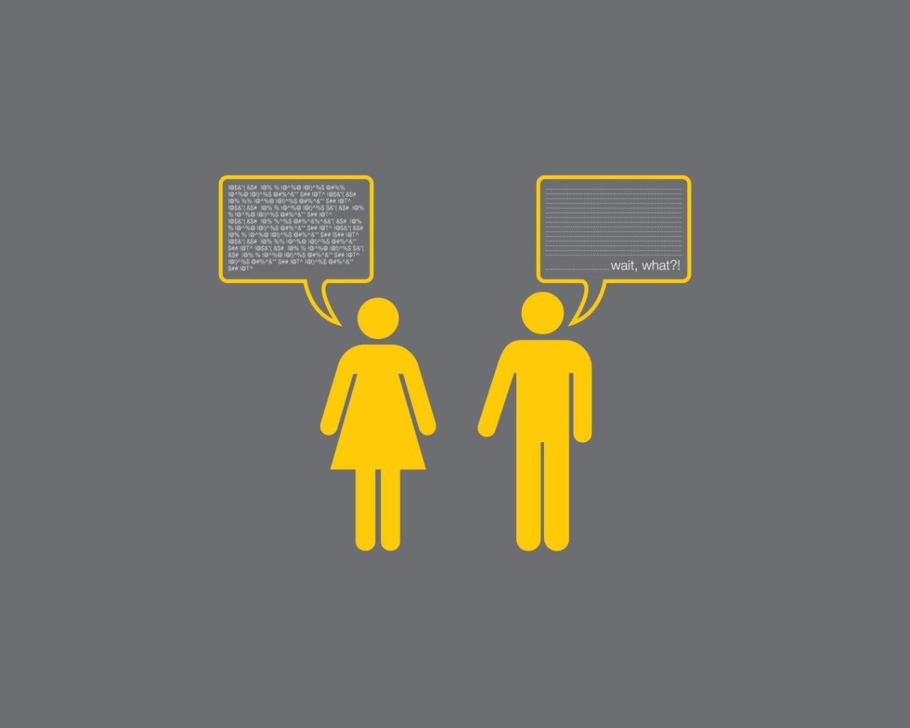 Диалог женщины и мужчины