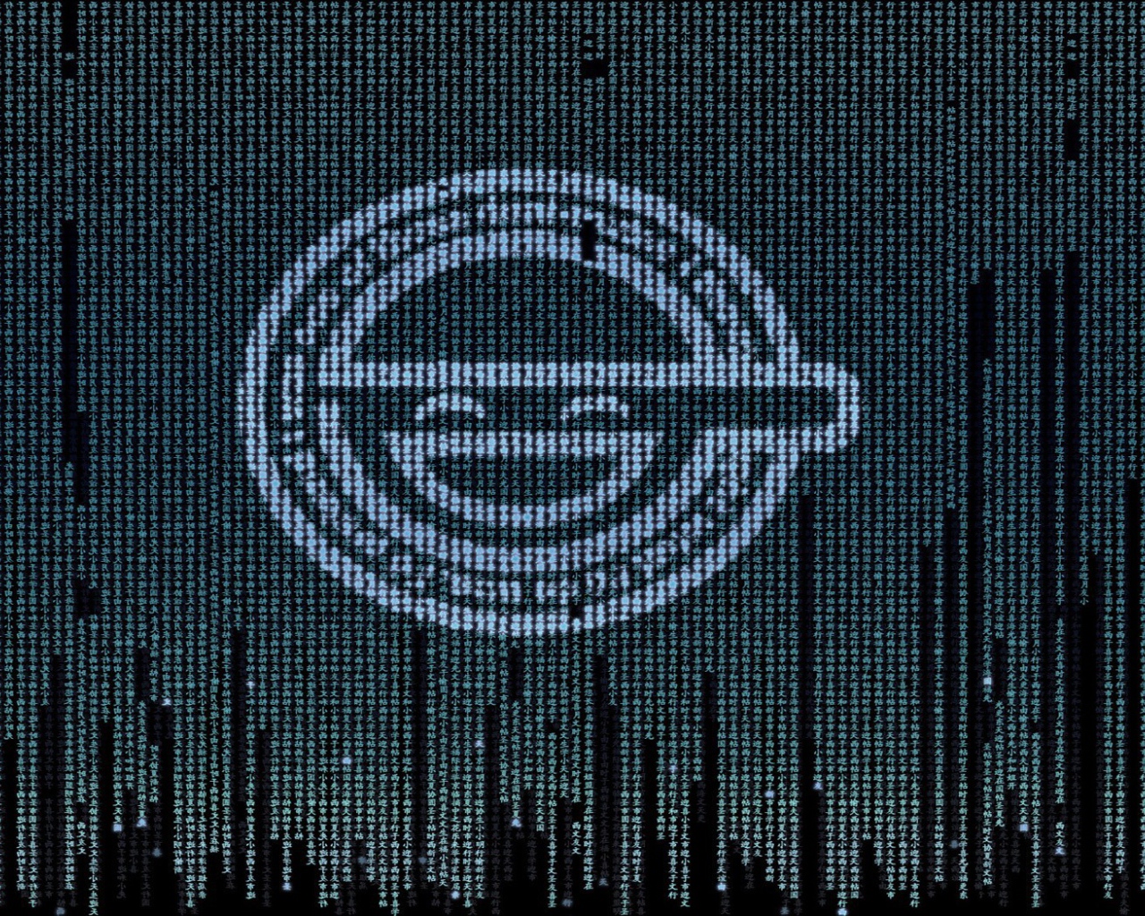 Цифровой фон, аниме Призрак в доспехах