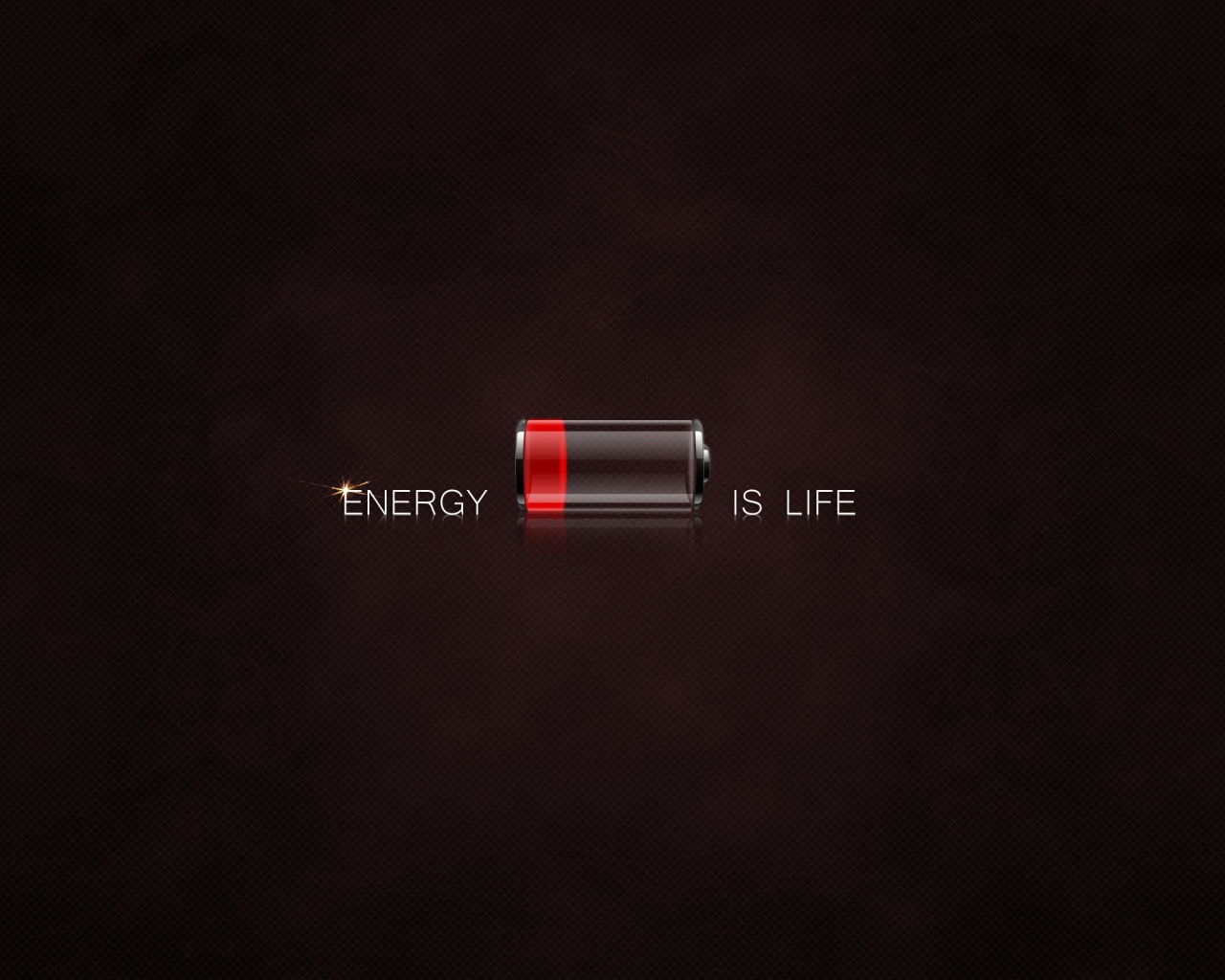 Энергия это жизнь, коричневый фон