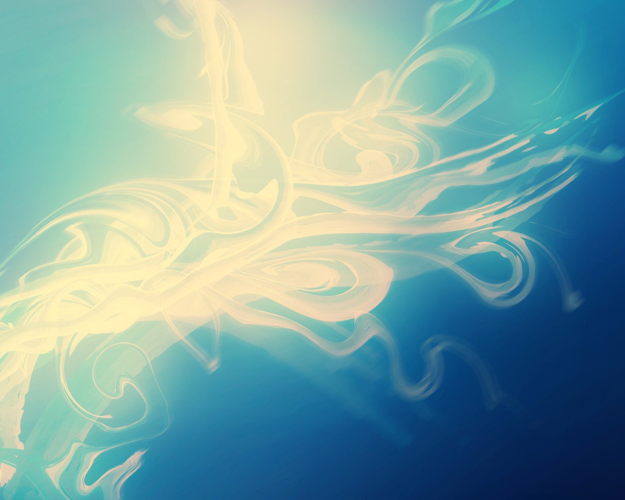 Энергетический вихрь на синем фоне