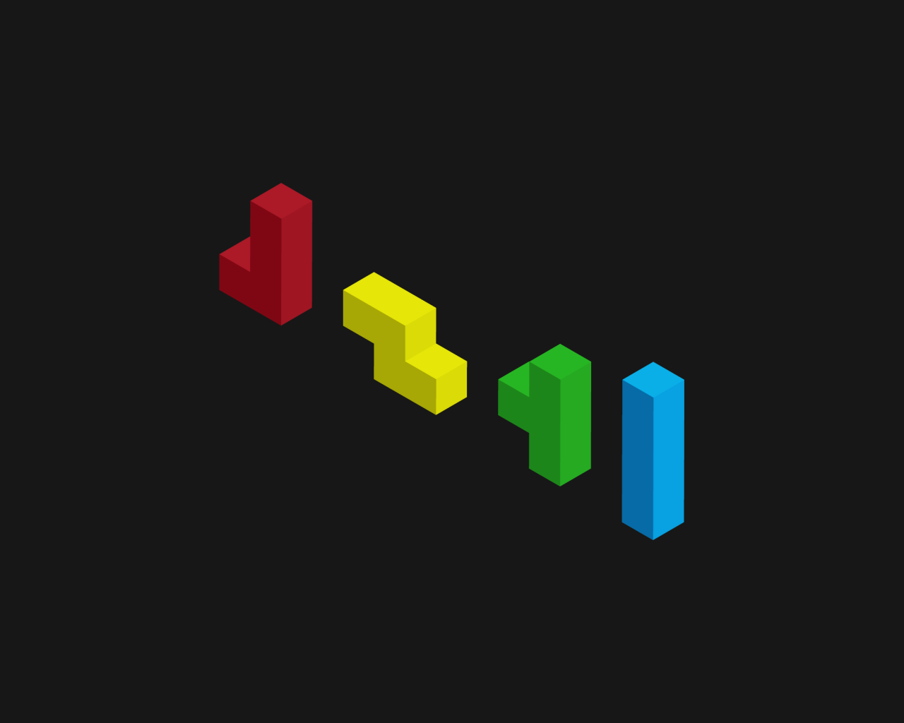 Фигурки для тетриса, серый фон