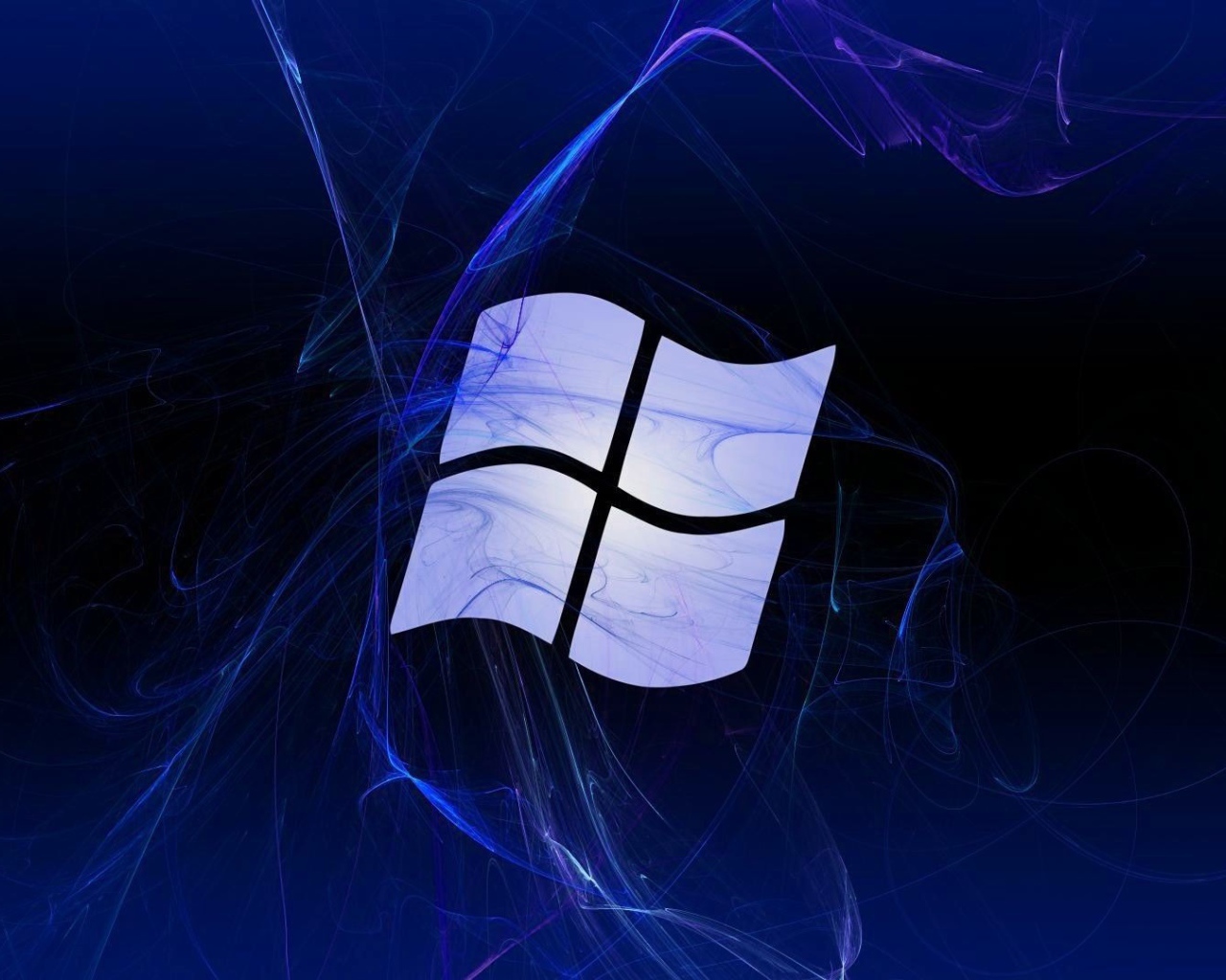 Флаг Windows, синий фон