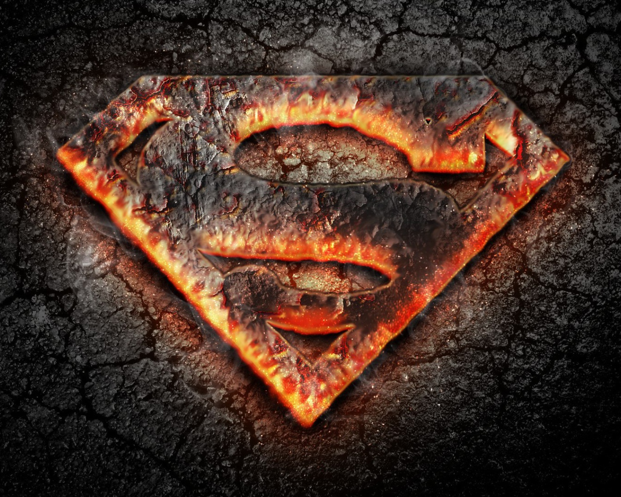 Пылающий символ Супермена