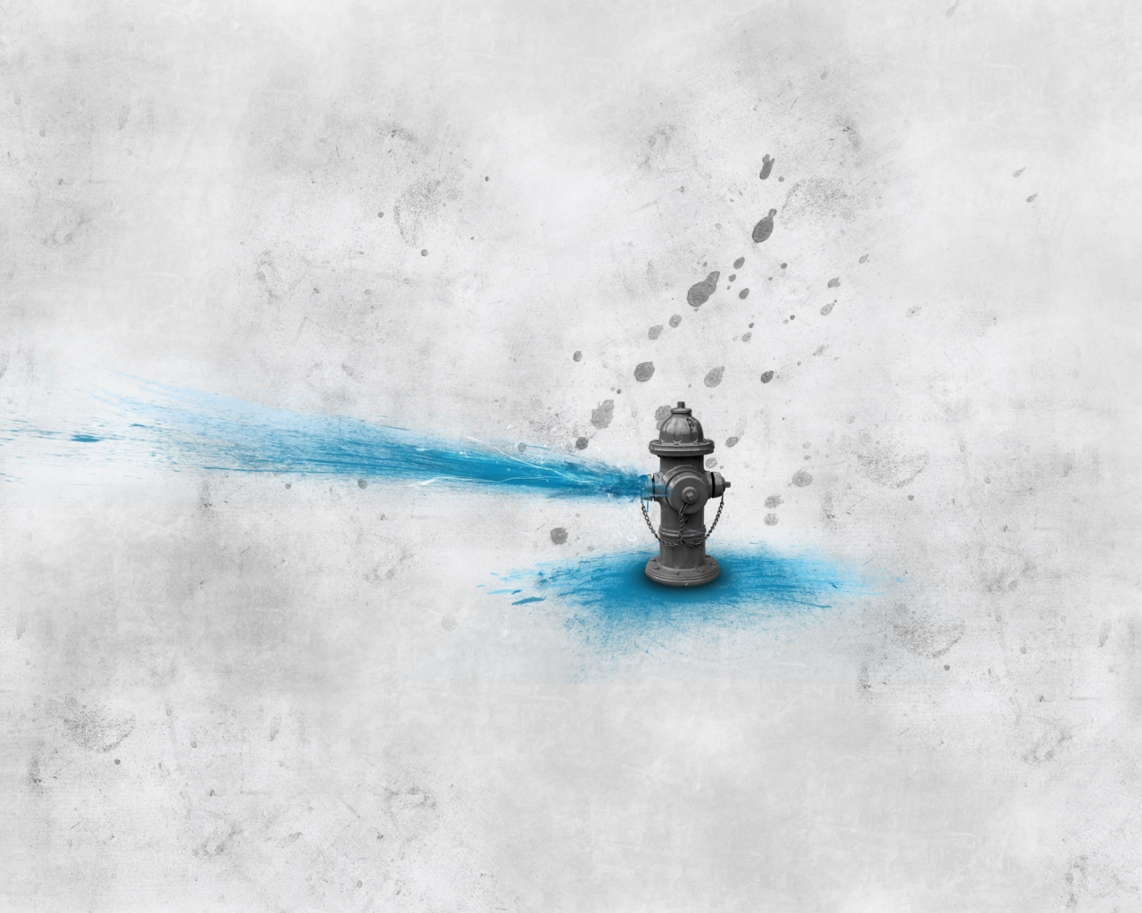 Фонтан из пожарного крана