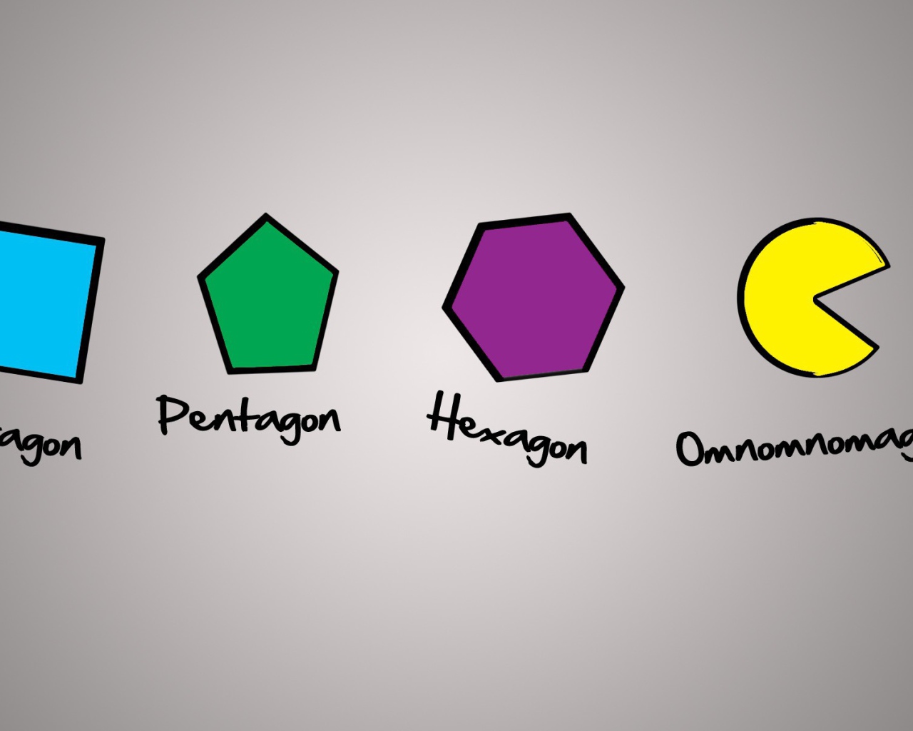 Геометрические фигуры на сером фоне